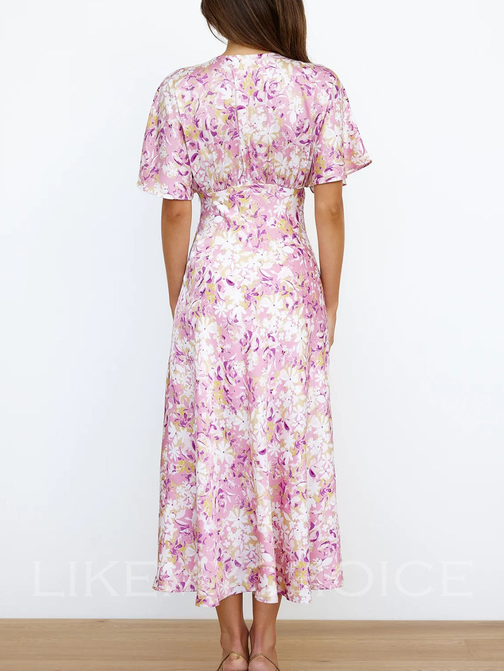 Tulpa Floral Midi Dress