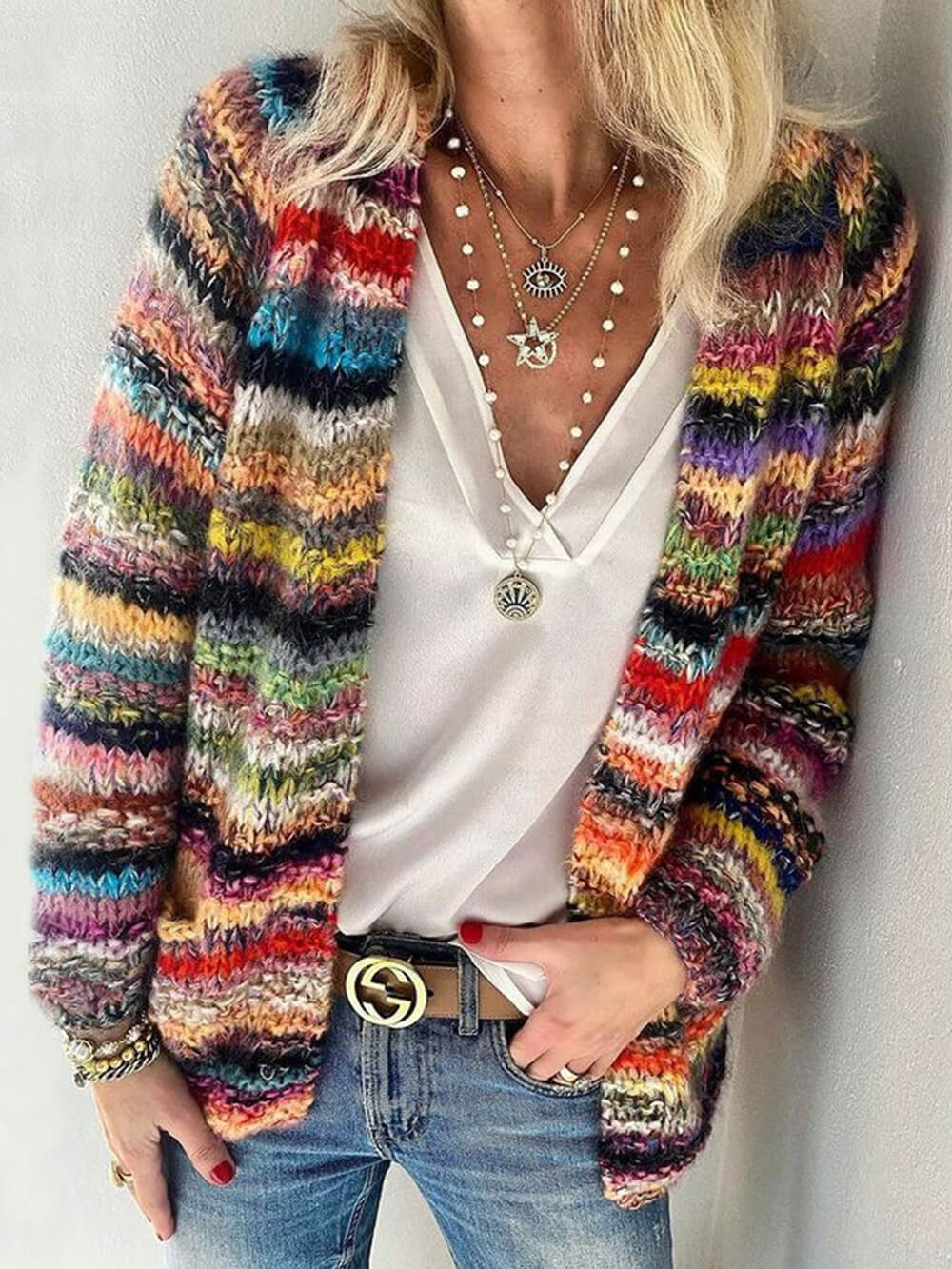 Knitted Cardigan Thin Coat Loose Coat