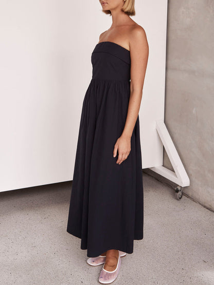 Resort Style Tulare Strapless Midi Dress