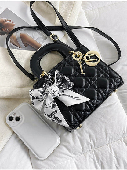 Diamond Silk Scarf Hand-Held Crossbody Bags