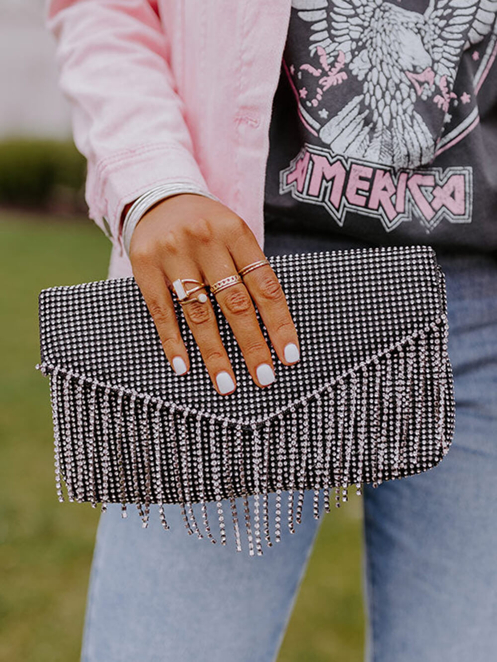 VIP Party Rhinestone Clutch