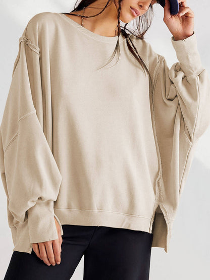 Round Neck Sports Sweatshirt