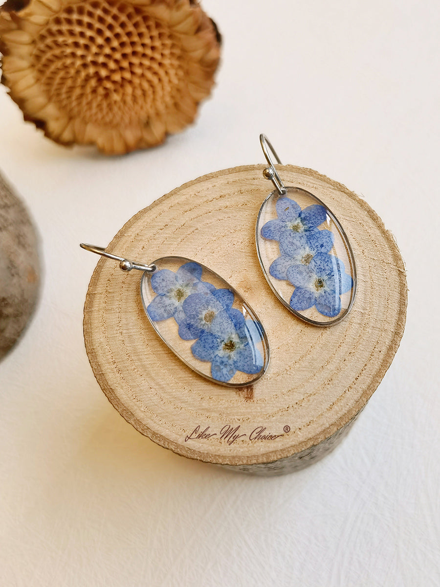 FREE Forget me Not Flower Earrings Teardrop Dangle Earring