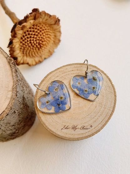 FREE Forget me Not Flower Earrings Teardrop Dangle Earring